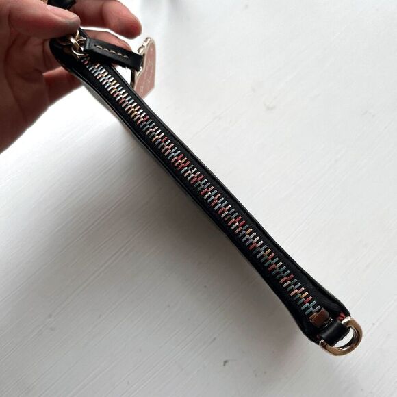 Y2K Dooney & Bourke Rainbow Monogram Wristlet Zip Pouch with Heart Tag - Picture 9 of 14